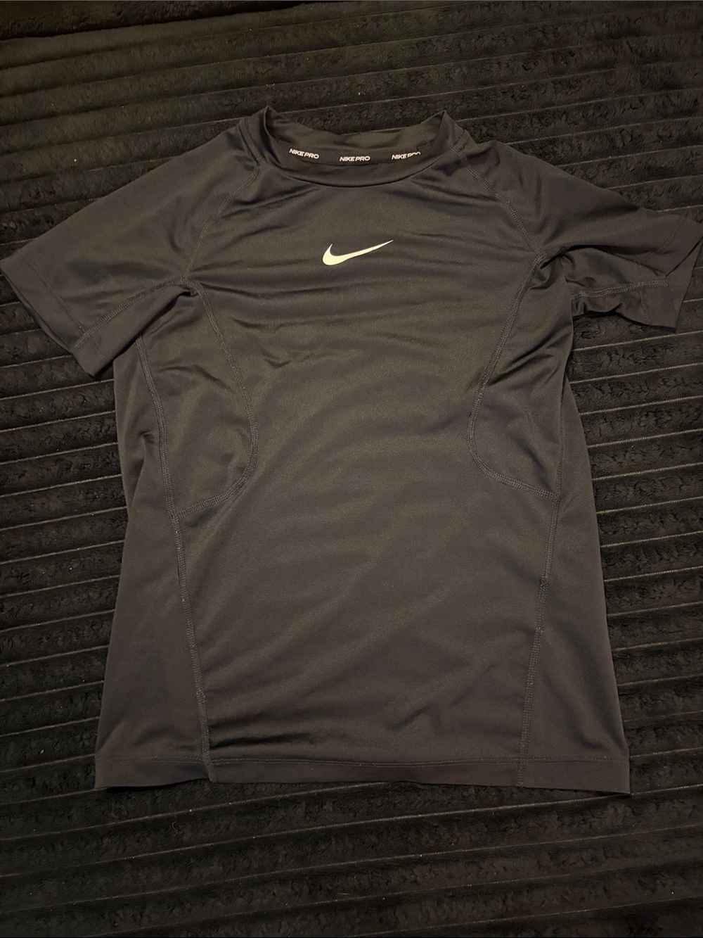 Nike womans Black Dri-FIT Short Sleeve Training Shirt
